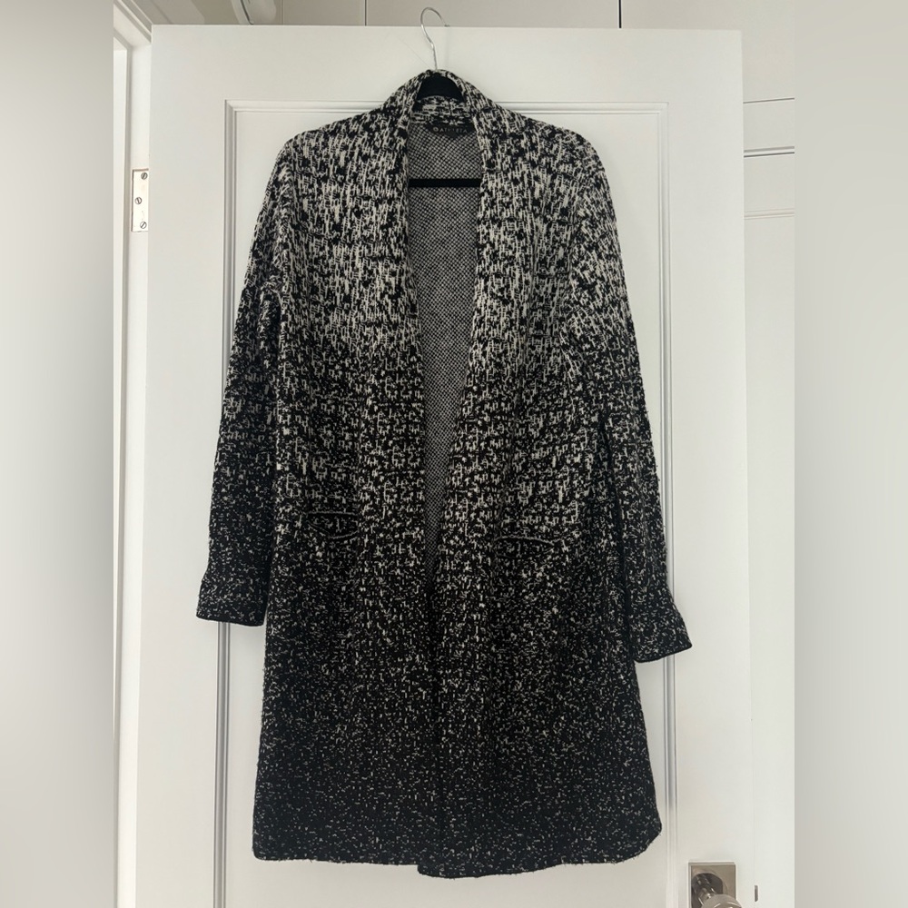 Athleta knee length cashmere and wool cardigan sweater coat Sz S